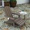 Merrick Lane Nassau Set of 2 Adirondack Rocking Chairs with Cup Holder, All-Weather HDPE Indoor/Outdoor Chairs